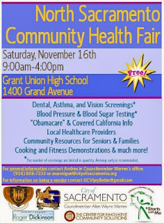 North Sacramento Community Health Fair this weekend