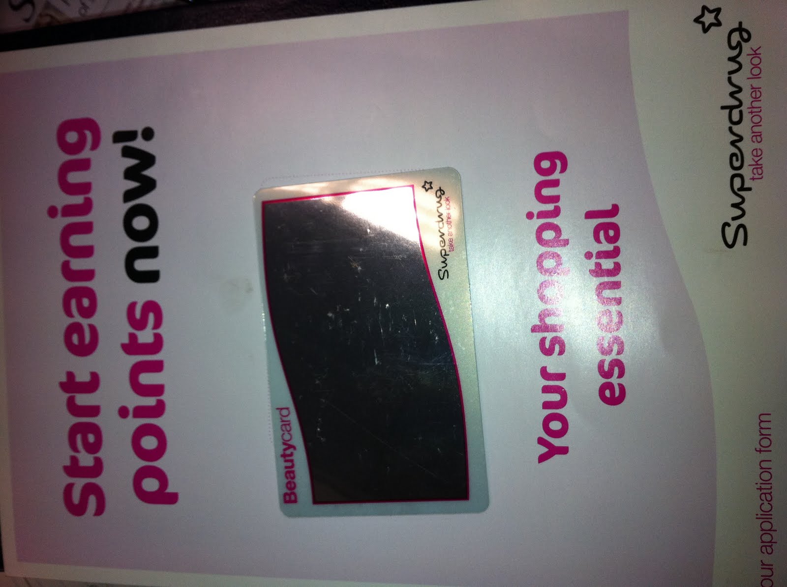 Tales from Beautyland... NEWS Superdrug beauty card