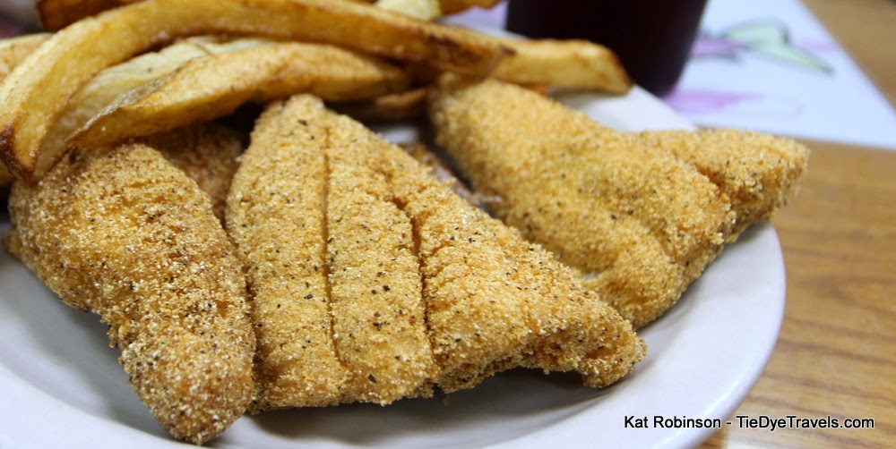 Unbearably Good Catfish at C and C Catfish,Van Buren. Tie Dye Travels