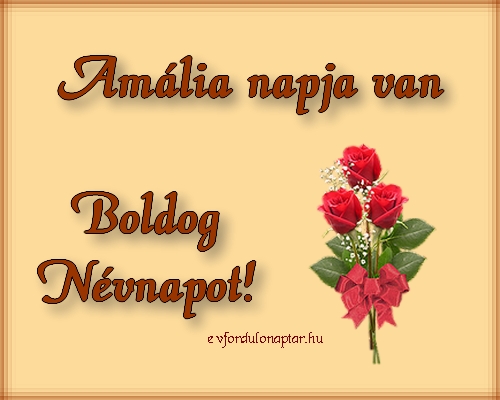 Október 7 - Amália névnap