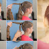 School Girls Braid Hair Style Tutorial, Step By Step
