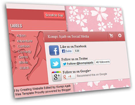 Membuat Sliding Statis Social Widget Sliding Statis Social Widget
