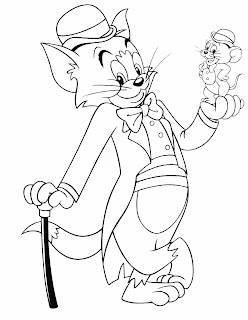 tom and jerry printable coloring sheets