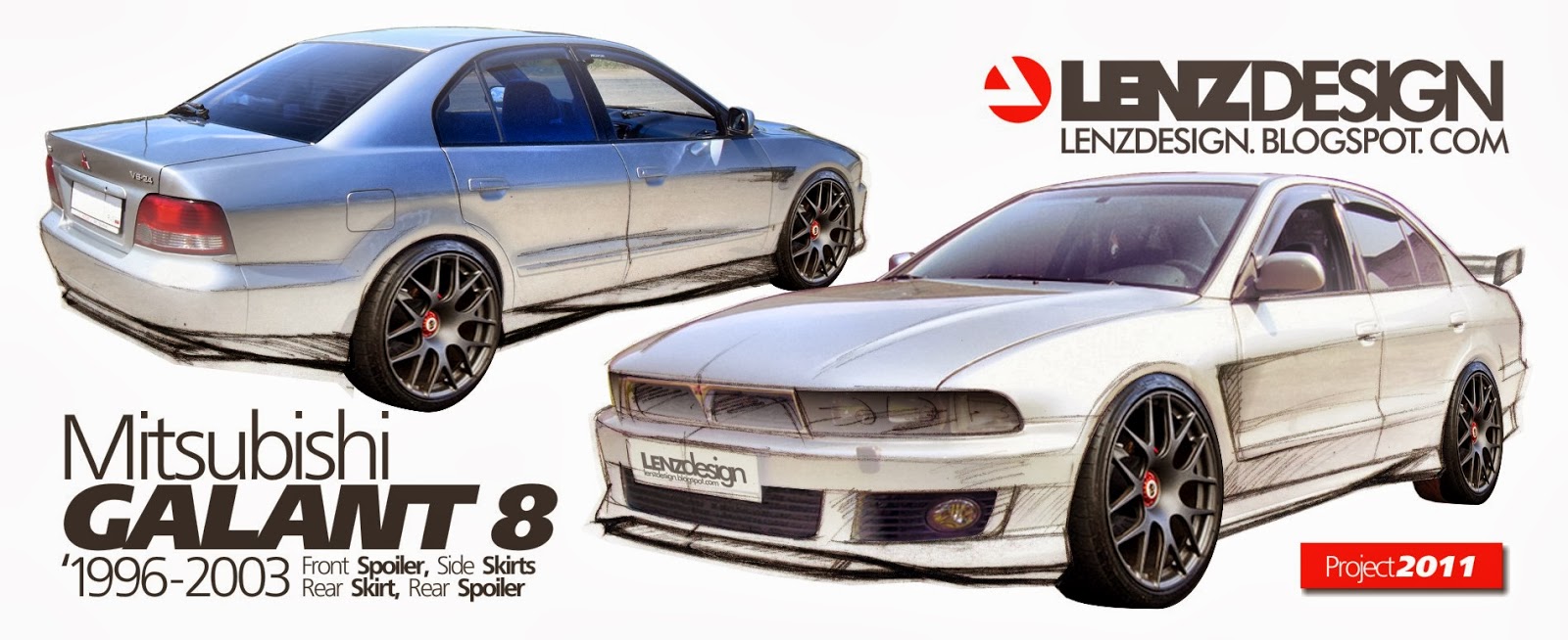 Mitsubishi Galant 8 Tuning / Body Kit Lenzdesign Performance