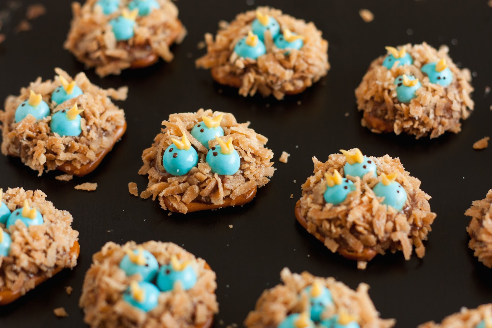 Baby Birds Nest Pretzels