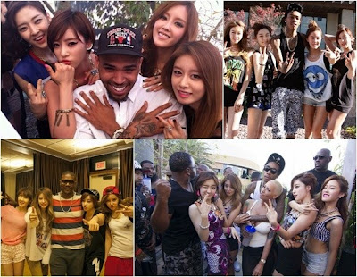 Foto T-ara N4 Bersama Rapper Terkenal Amerika di Las Vegas