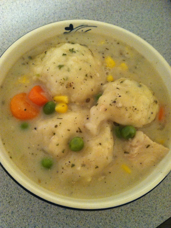 Deep in the Heart of Tejas Chicken and Dumplings in a Jiffy ;)
