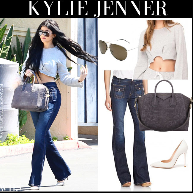 kylie jenner flare jeans