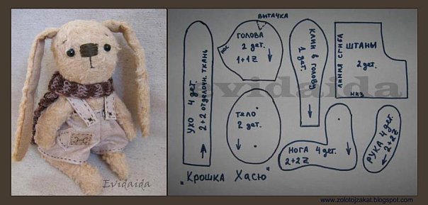 Мастер класс зайка тедди своими руками
