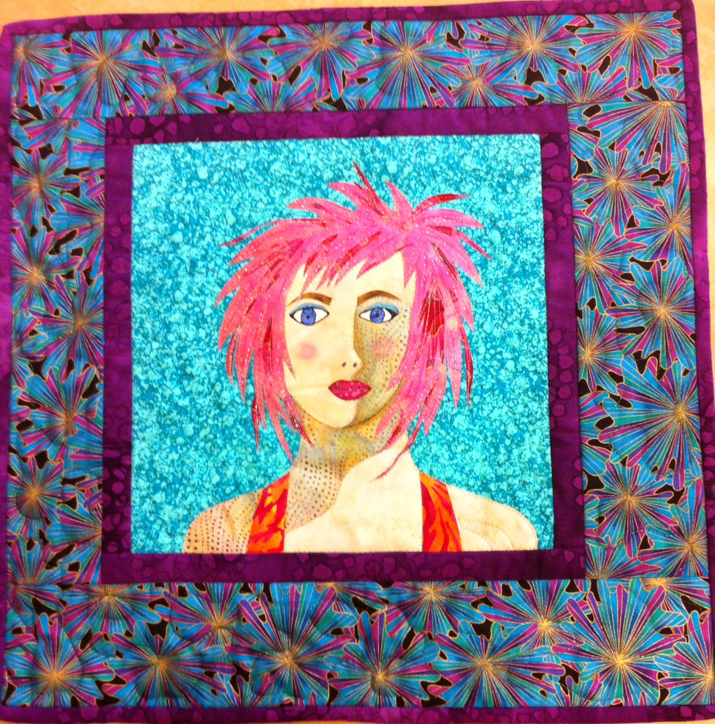 Artsy Chick Quilts Little Traverse Bay Quilt Guild Class Intro To Portrait Quilts