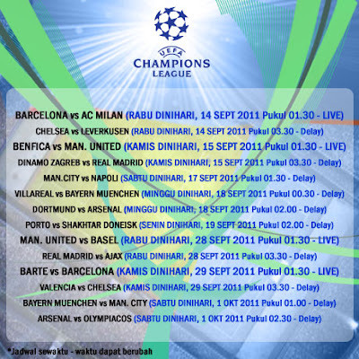 jadwal liga champions
