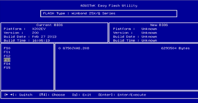 instal win 7 di asus Bios