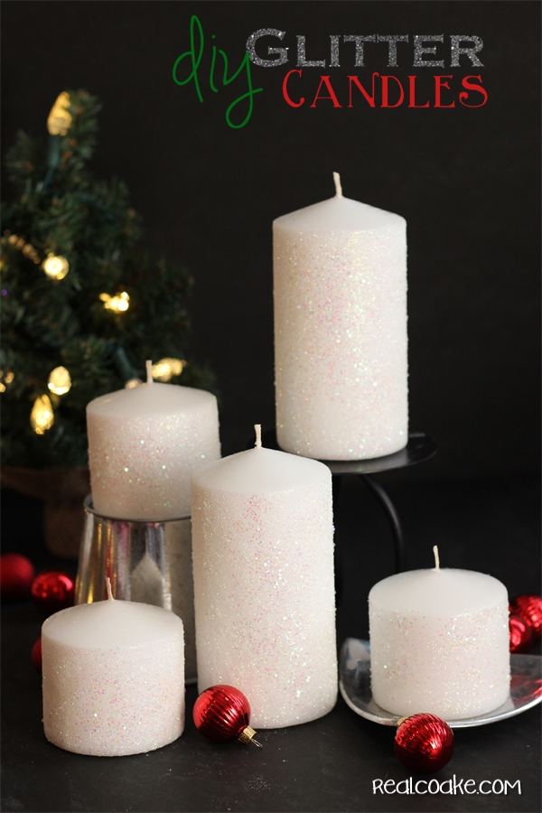 How to Make a Glitter Candle {DIY Home Decor}