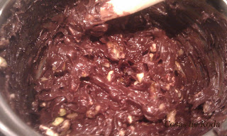 Fudge de chocolate y frutos secos