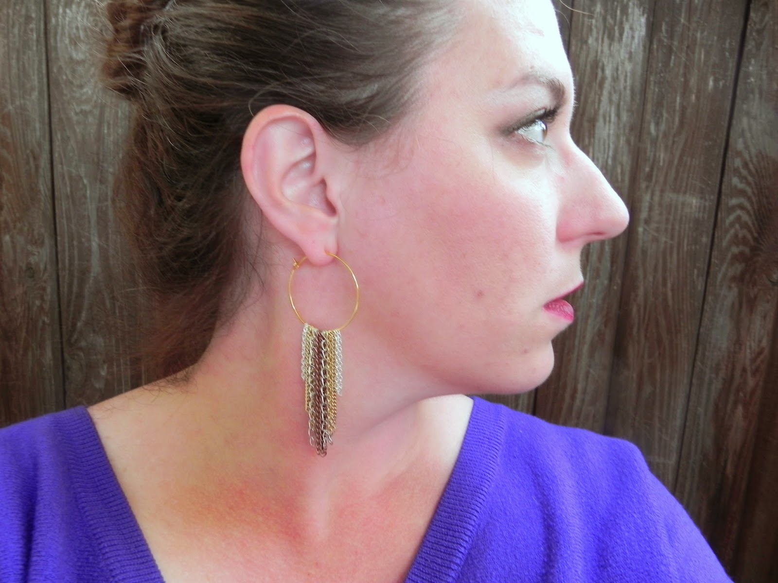 Smart n Snazzy DIY Chain Fringe Earrings