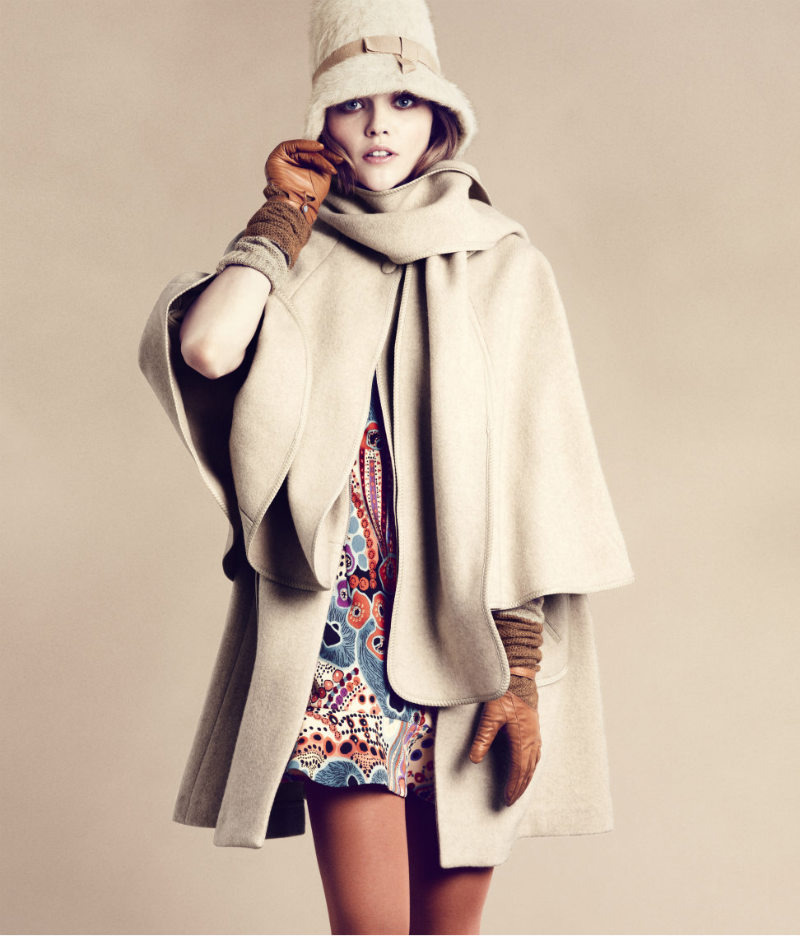 Sasha Pivovarova for H&M's Autumn 2011 Lookbook