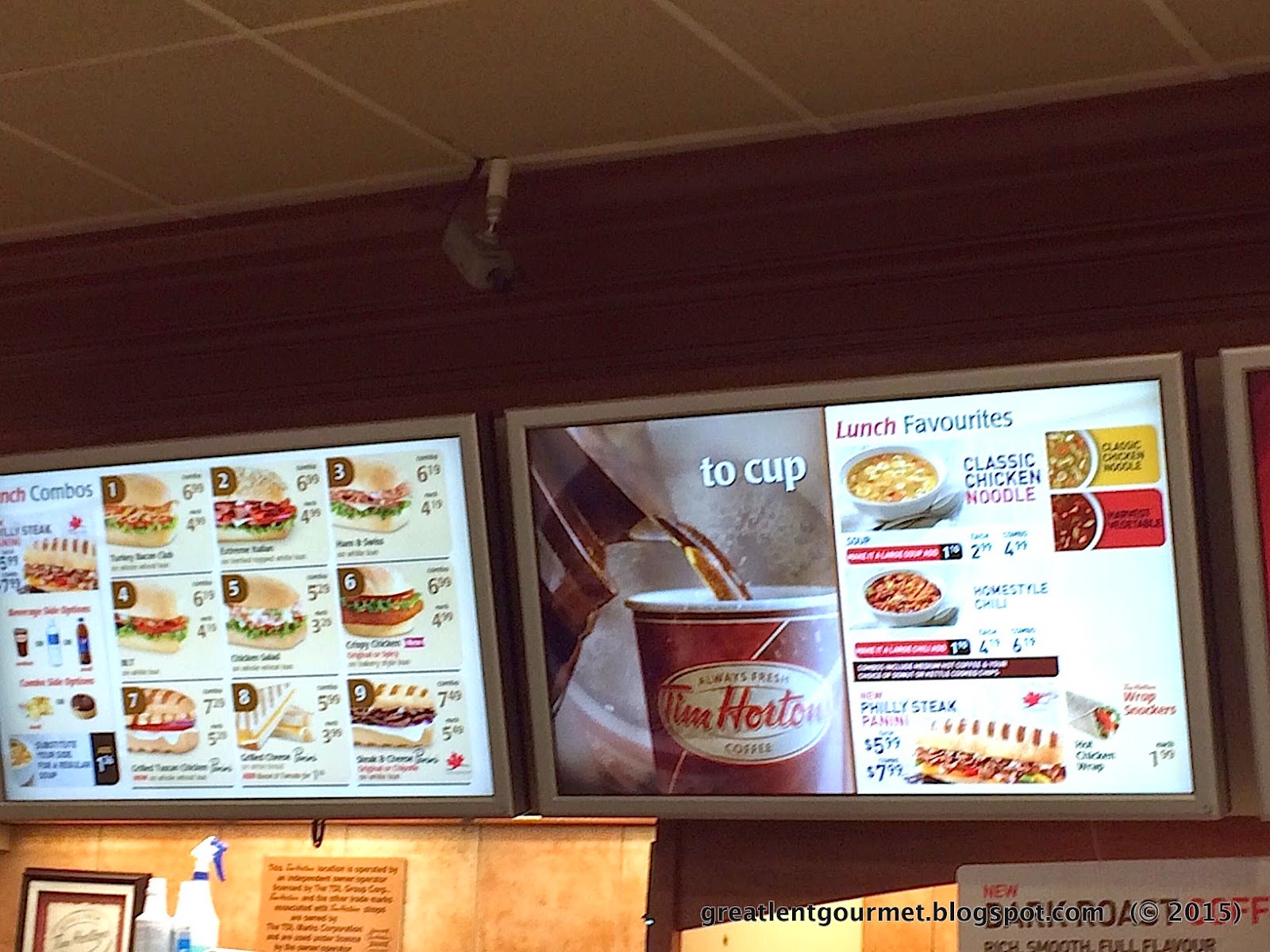 Great Lent Gourmet Day 27 March 20, 2015 Tim Horton's Vegan Options