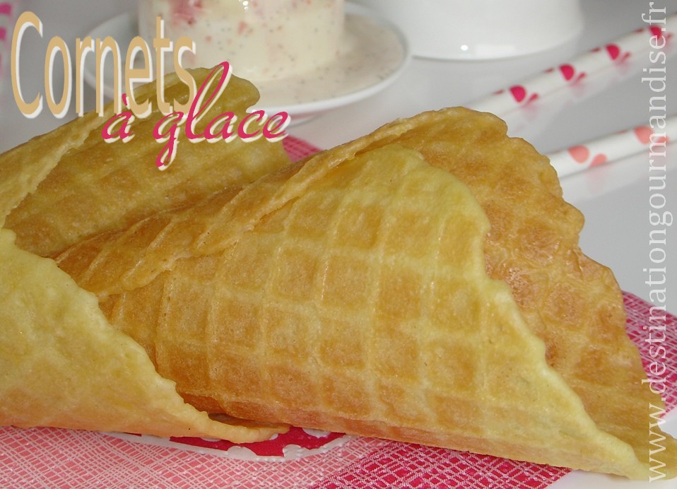 Destination gourmandise à glace en gaufrette