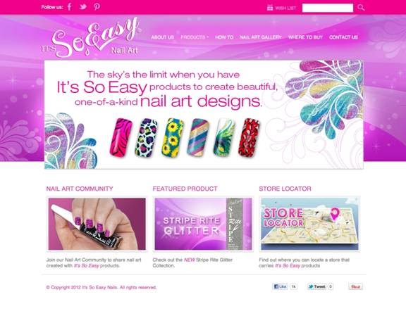 a great site for nail art lovers! You can share your own look,