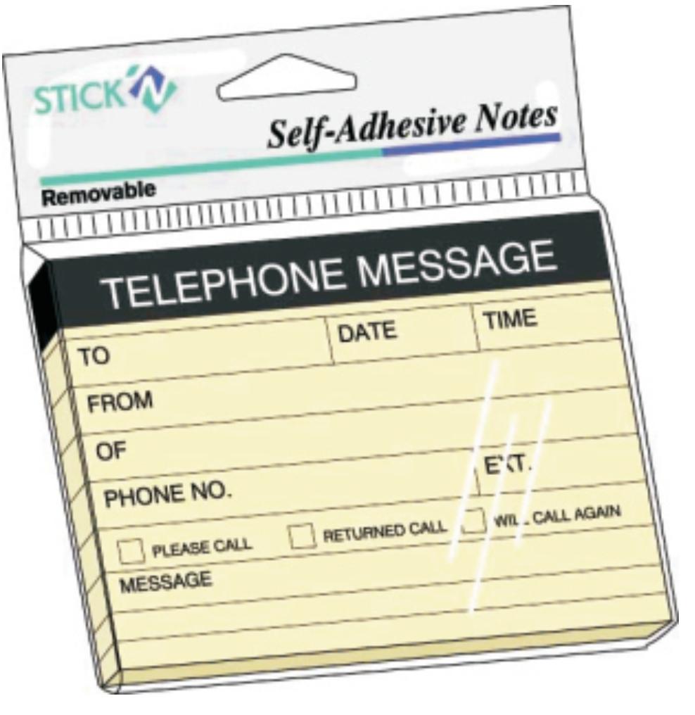 sample telephone message pad template