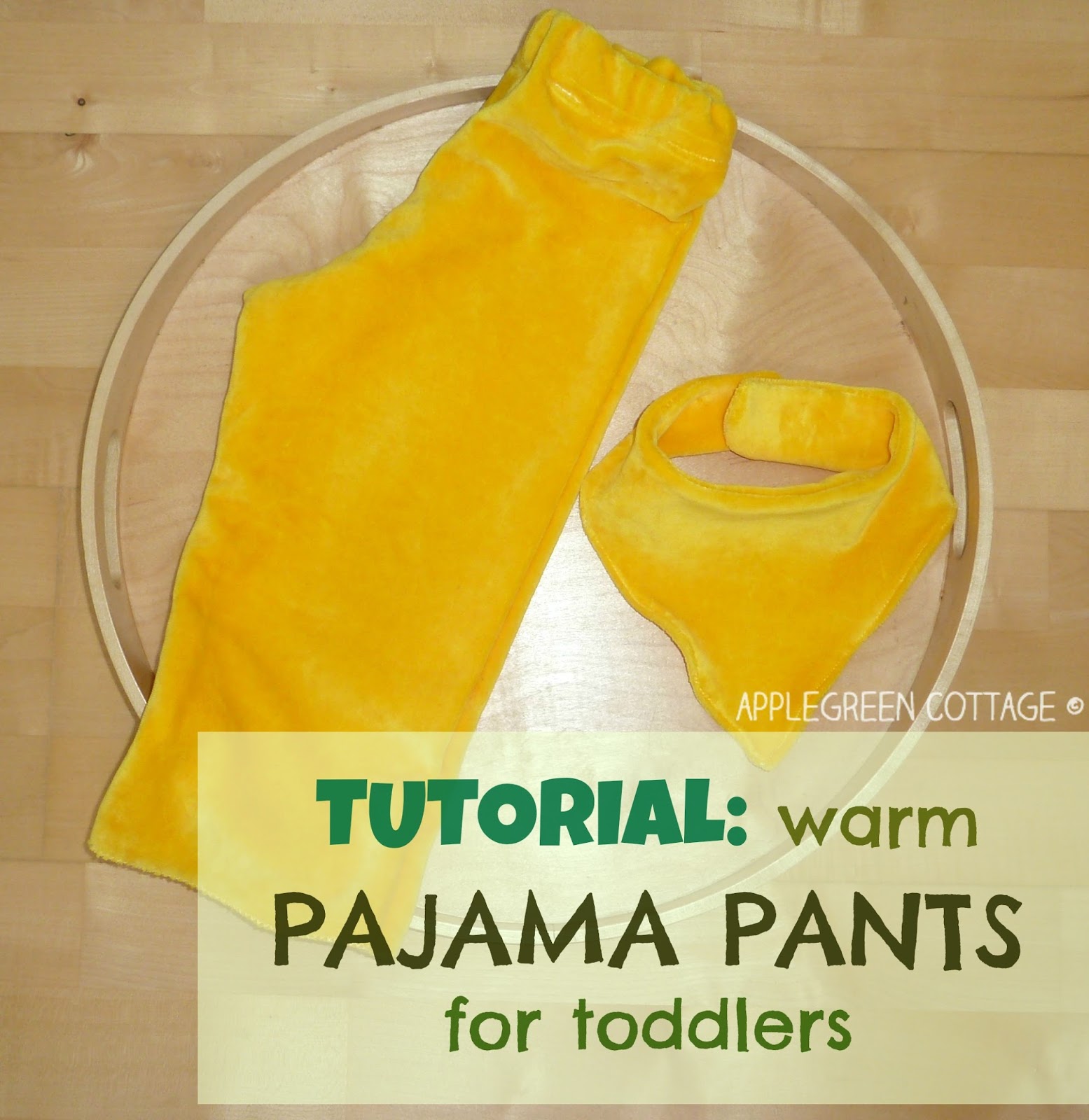How to make PAJAMA PANTS for kids EASY TUTORIAL AppleGreen Cottage