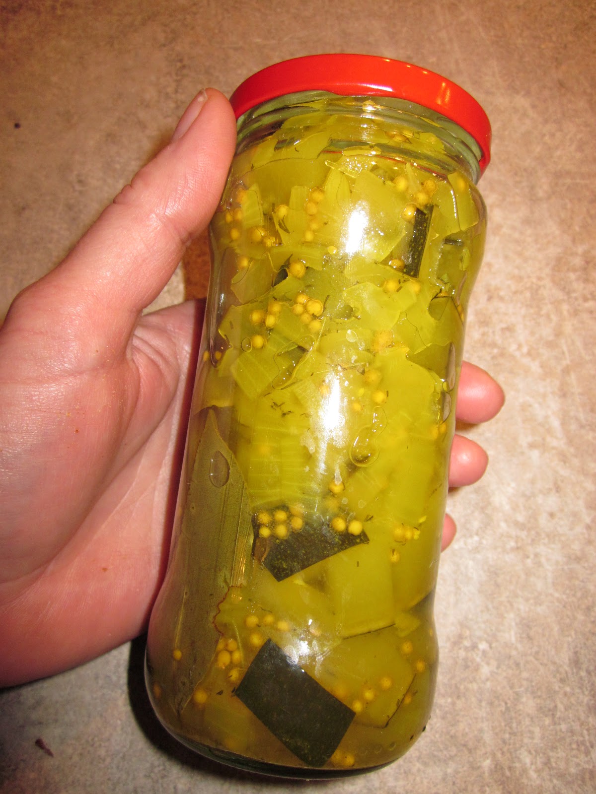 Huis tuin en keuken: m; courgette in zoet/zuur oftewel ingemaakte ...