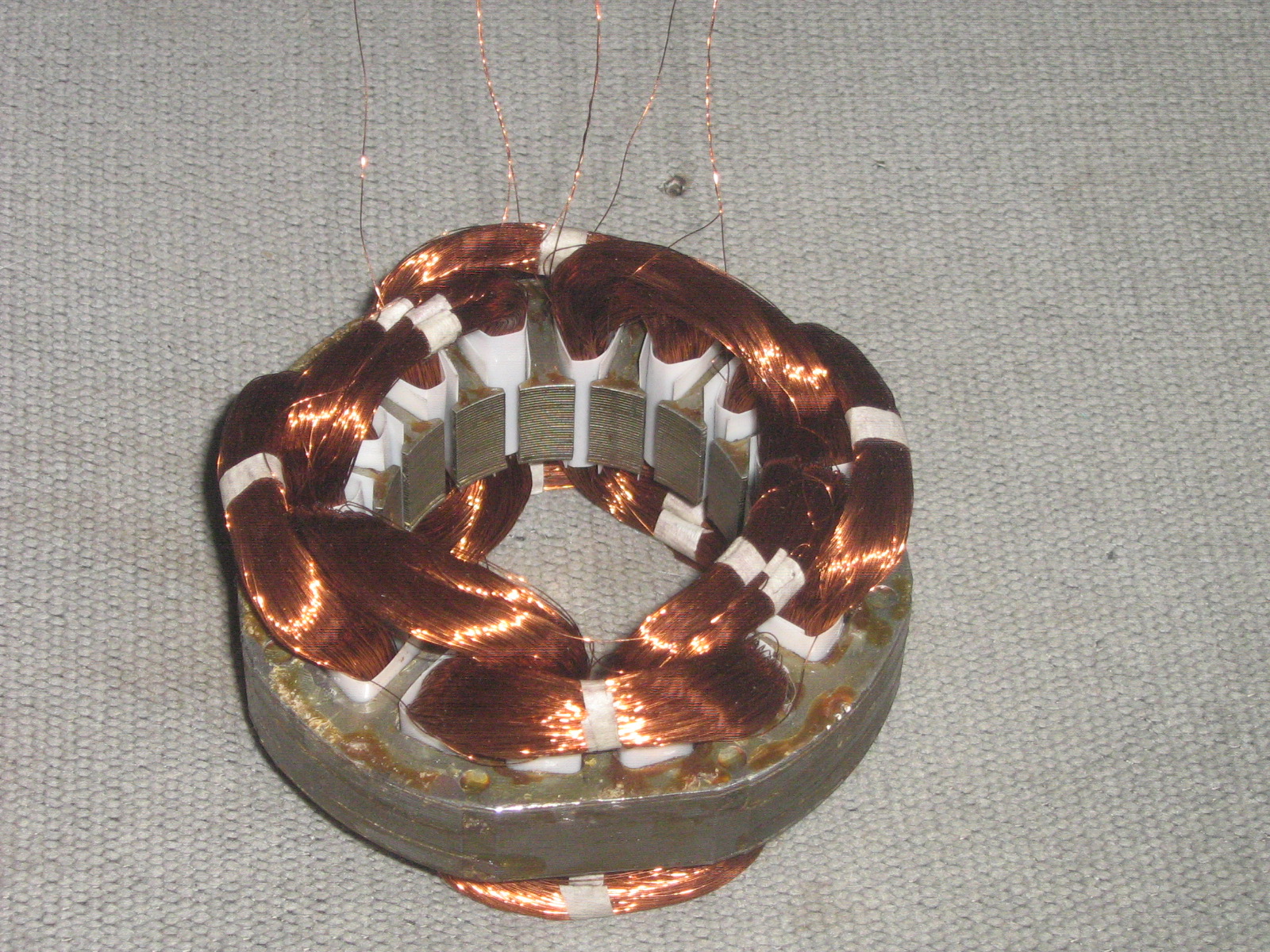 Gambar skema cara menggulung dinamo kipas angin