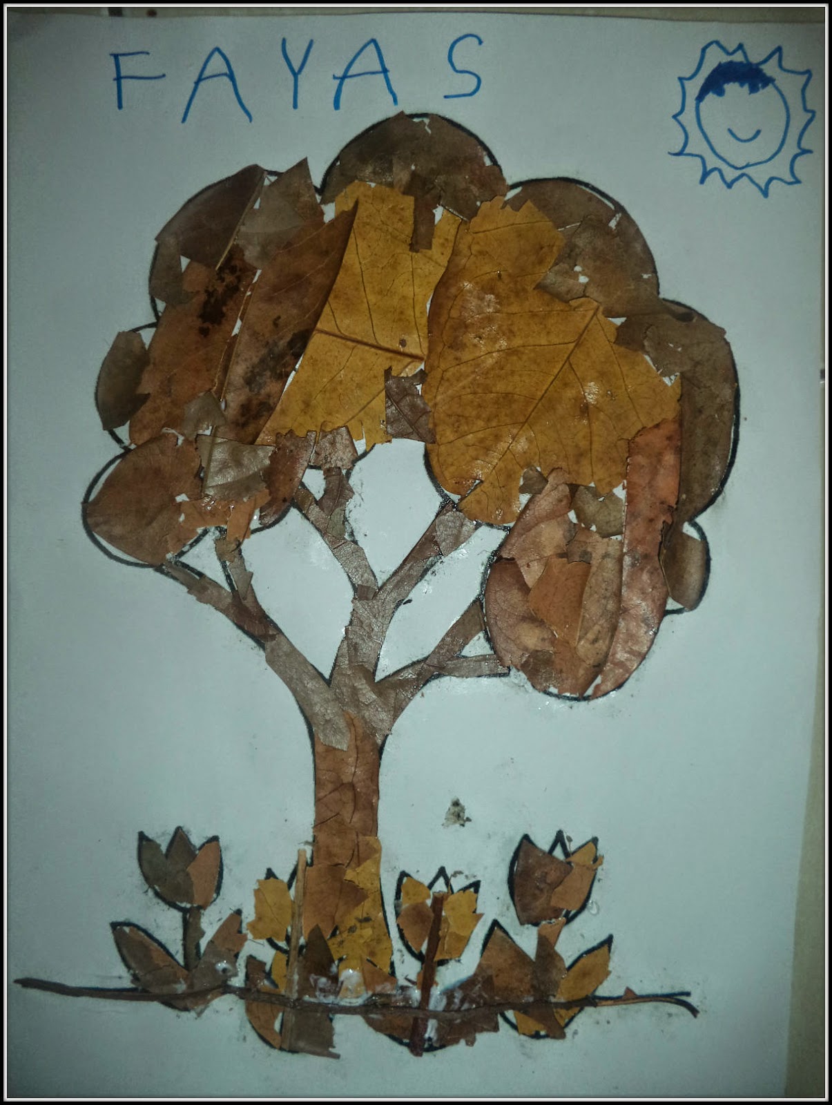 It�s About Us Kolase Pohon dari Daun