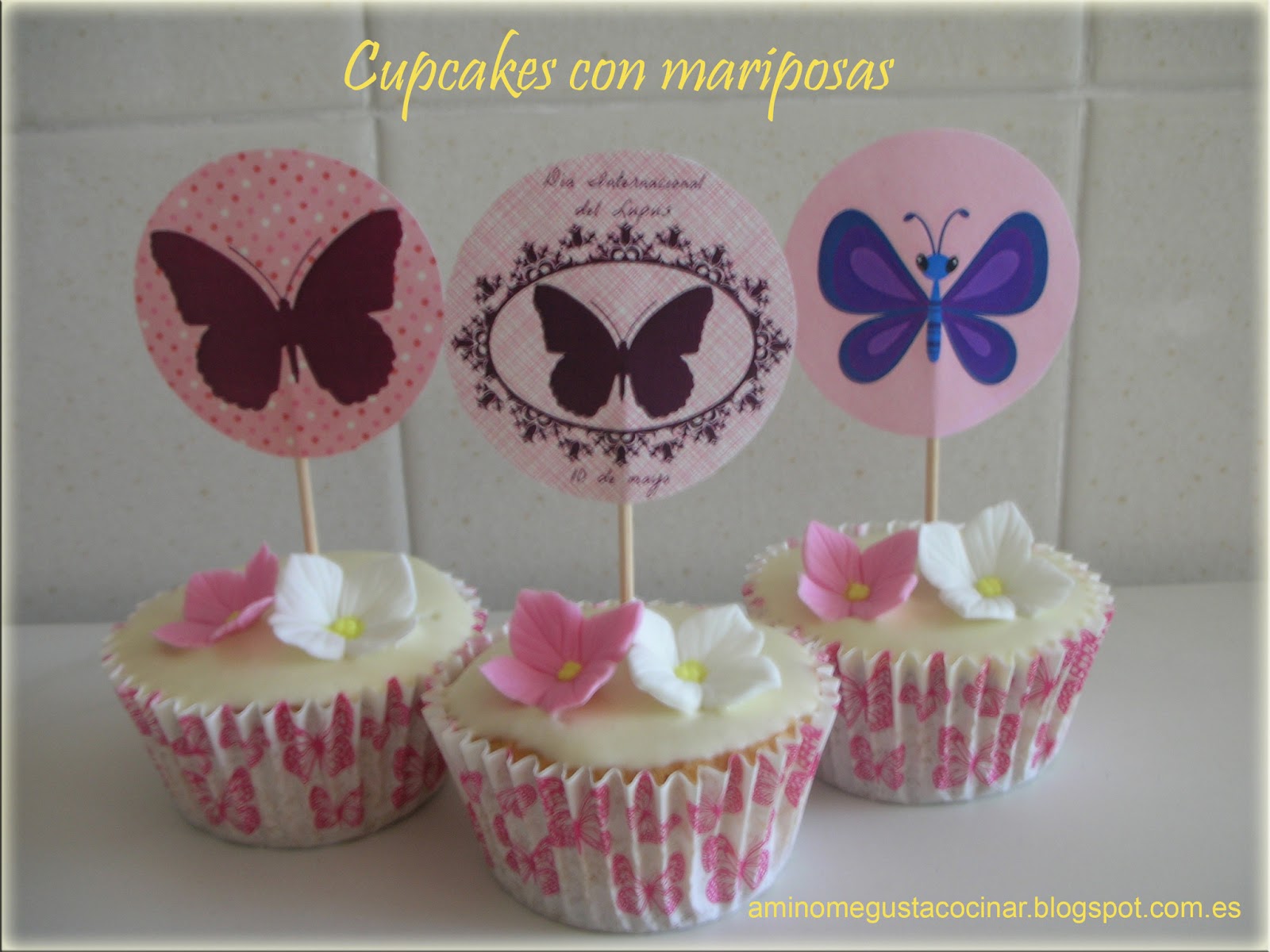 nobranded 40 Piezas de Papel de Oblea Comestible Mariposa Cupcake Toppers Mariposa Cake Toppers Decoraciones para Cumpleaños Boda 