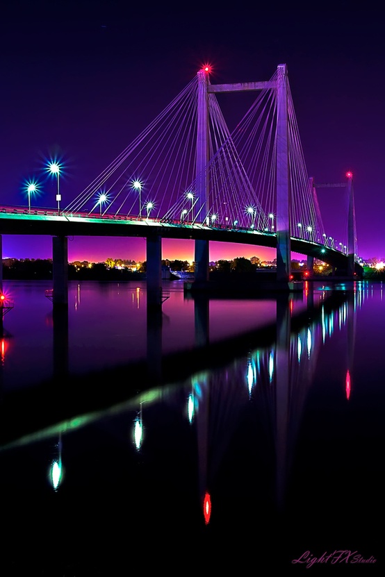 The Cable Bridge, officially called the Ed Hendler Bridge and sometimes called the Intercity Bridge, spans the Columbia River between Pasco and Kennewick in southeastern Washington as State Route 397. It was constructed in 1978 and replaced the Pasco-Kennewick Bridge, an earlier span built in 1922 and demolished in 1990. The bridge is one of seven major bridge structures in the Tri-Cities area. The Blue Bridge (another Pasco/Kennewick bridge), the Interstate 182 Bridge that connects Pasco with Richland, the U.S. Highway 12 bridge over the Snake River (Pasco/Burbank), and three railroad bridges are the others. The bridge was the first in the United States to use a 'cable-stayed' design and is constructed almost entirely of prestressed concrete. The bridge towers were constructed first, with the bridge deck, which was cast in individual segments, raised up and secured to each other.