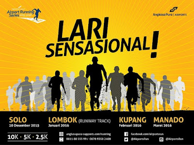 Angkasa Pura Running Series 4 Manado Angkasa Pura Running Series 4 Manado, lomba lari di banadara Sam Ratulangi Manado