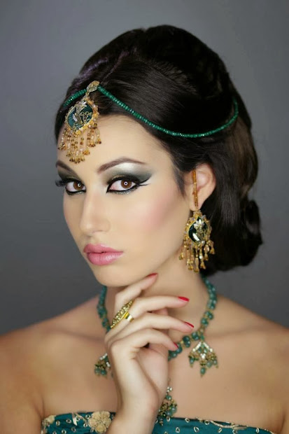 indian pakistani bridal makeup