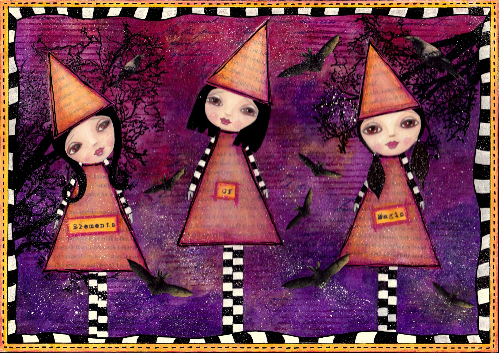 Artful Evidence Mixed Media Painting Elements Of Magic