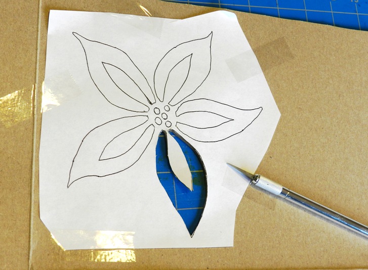 Grow Creative Blog Cardboard Stencil Tutorial and Free Template