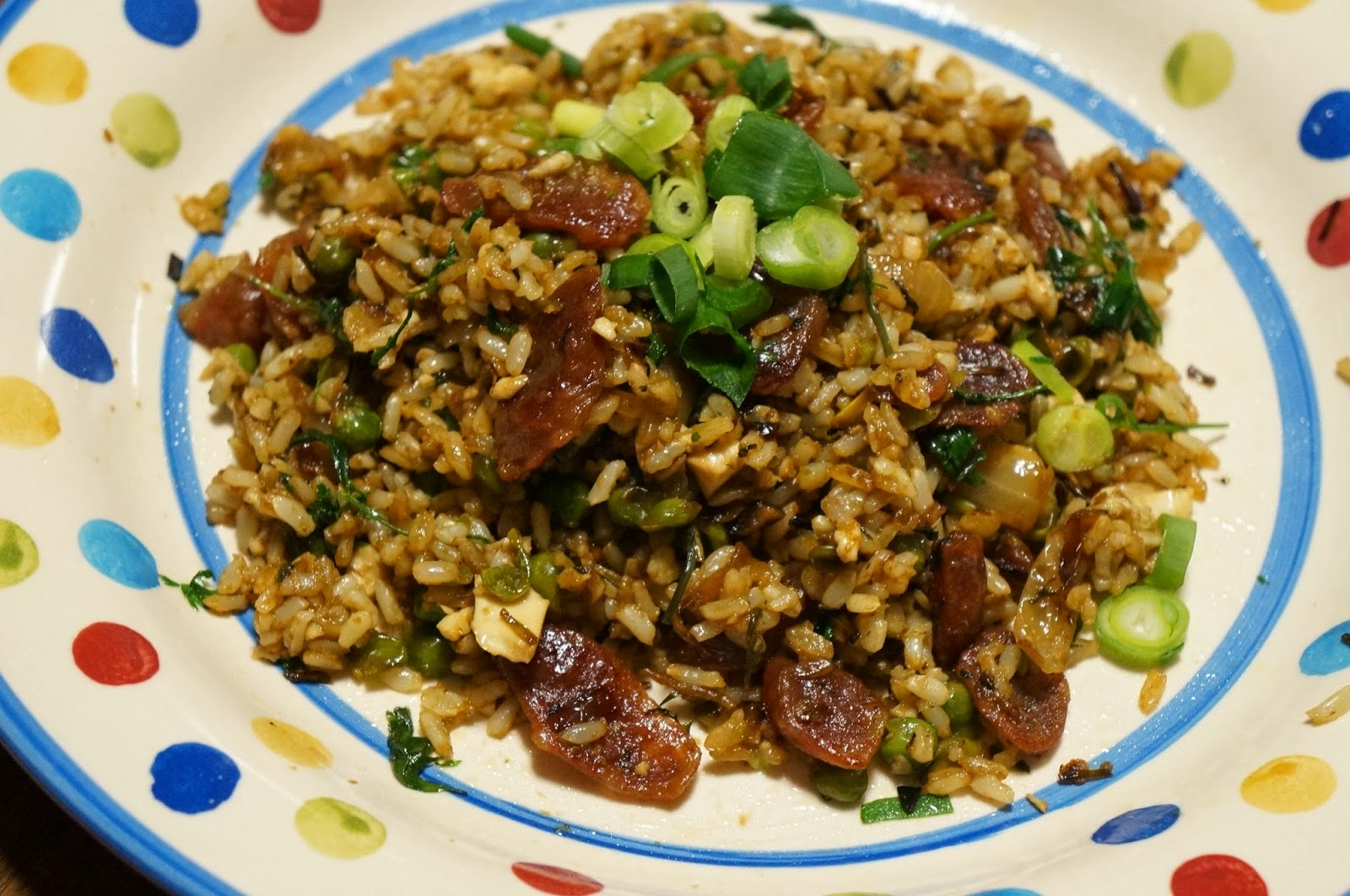 FRIED BROWN RICE WITH CHINESE SAUSAGE AND SALTY DUCK EGGS Foodpaths