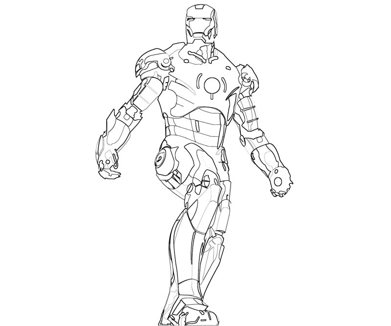 Printable Iron Man 13 Coloring Page title=