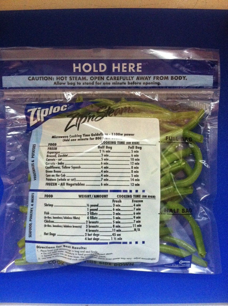 Microwave steam bag for fresh vegetables Sugu Tabe Renji - Product Info -  Belle Green Wise