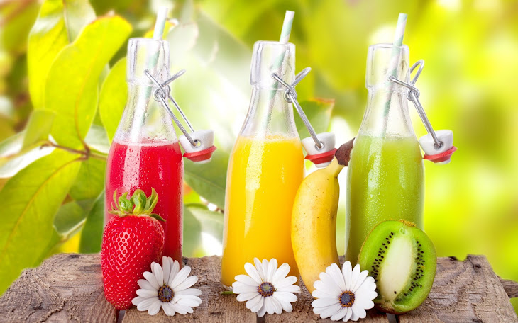 Fruit Juices With Fresh Fruits