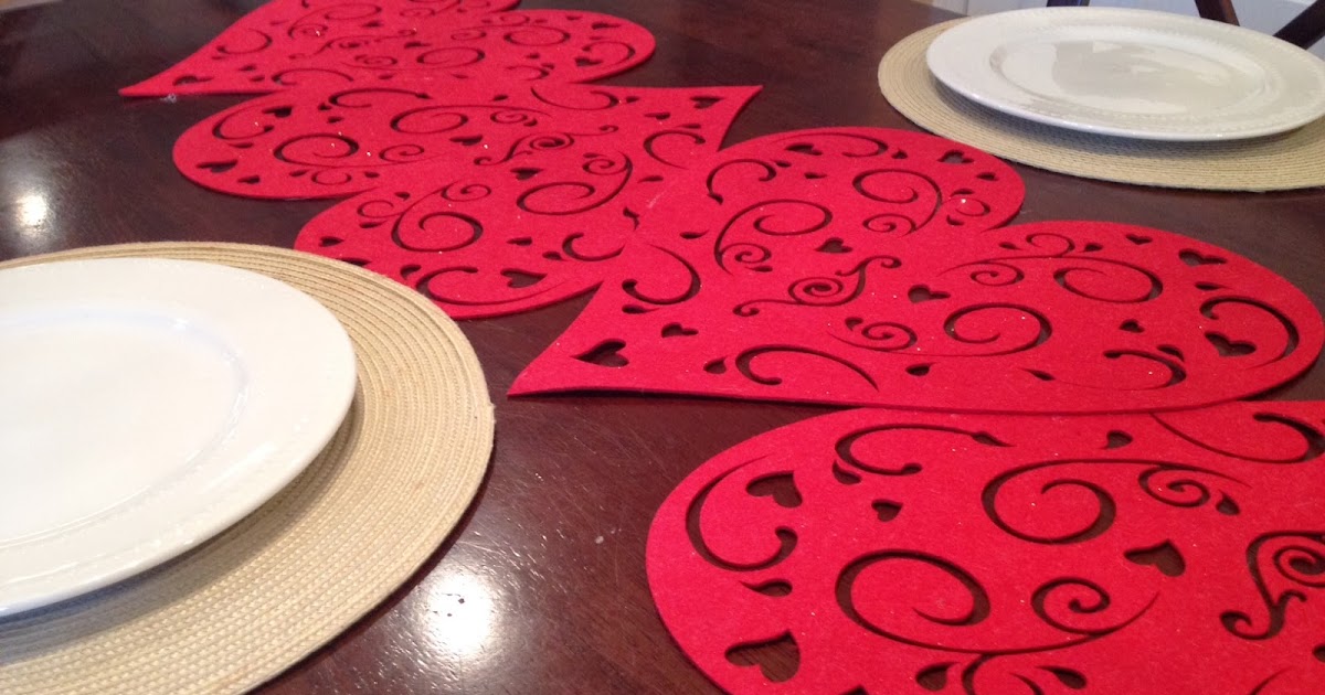 Two It Yourself Dollar Store Valentine's Day Table Runner