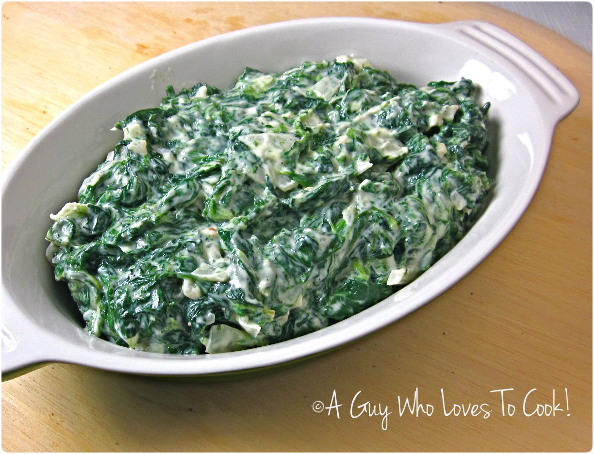 A Guy Who Loves to Cook! Steakhouse Creamed Spinach