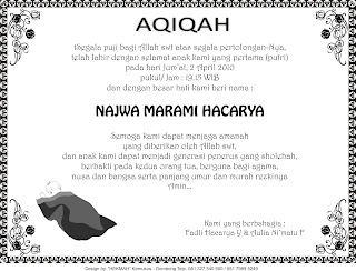 Kata Kata Ucapan Akikah Kata Kata Ucapan Akikah