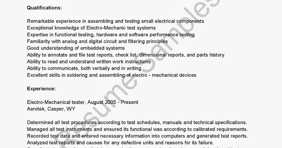 sample resume recruiter