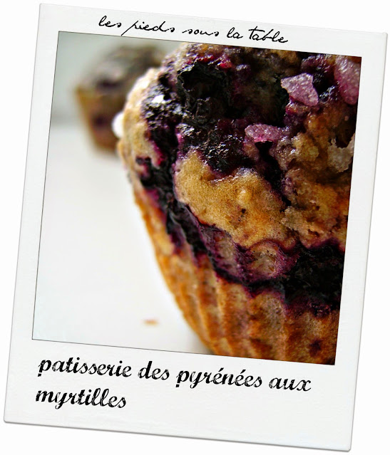 le muffins pyrénéen aux myrtilles