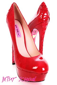 betsey johnson red heels