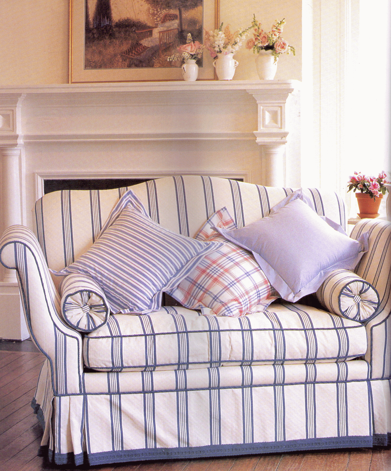 LilyOake A Love Affair Blue & White Stripes