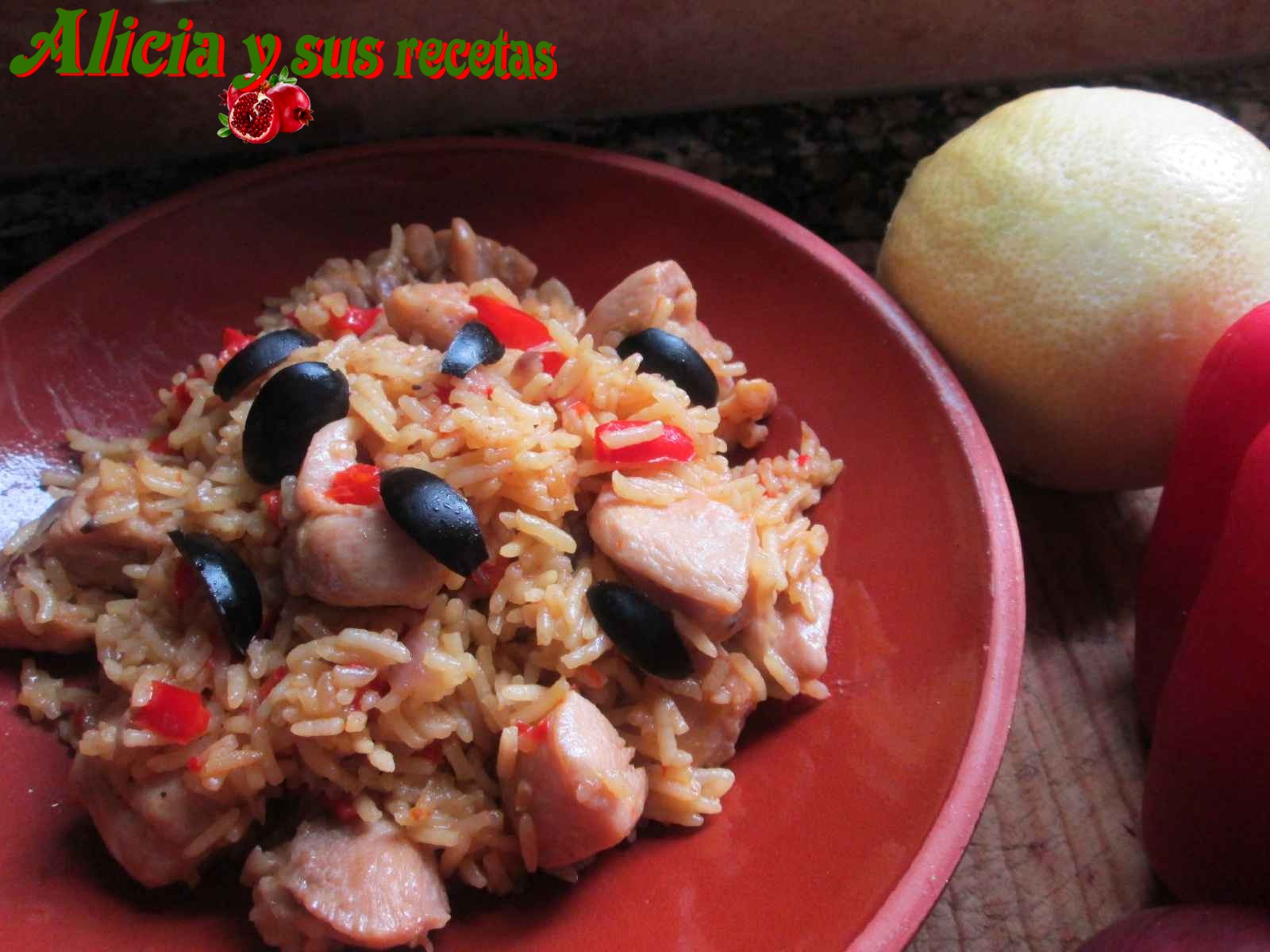 Alicia y sus recetas ARROZ PILAF CON POLLO Y ESPECIAS WOK
