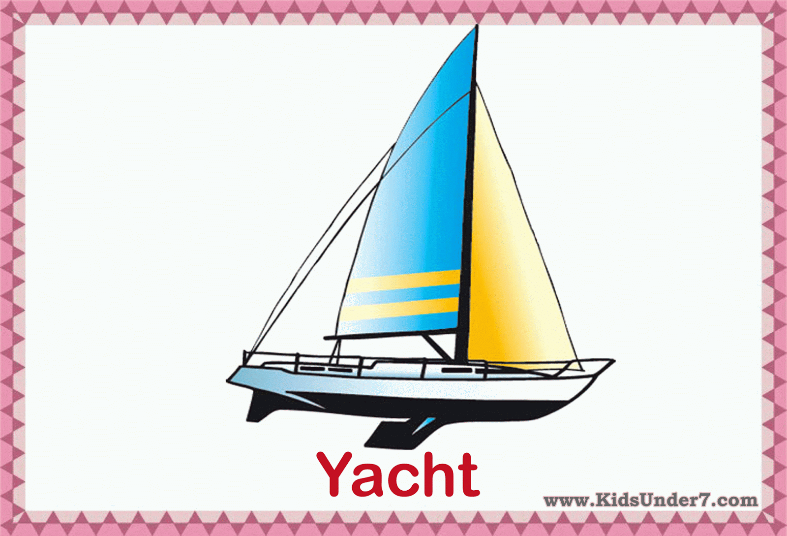 Kids Under 7 Transportation Flashcards