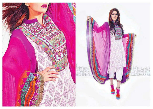 Hadiqa Kiani Lawn Chiffon Collection 2013