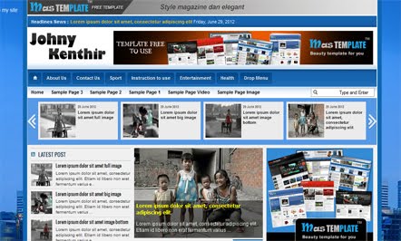 Demo Johny Jazzytube Blogger Template