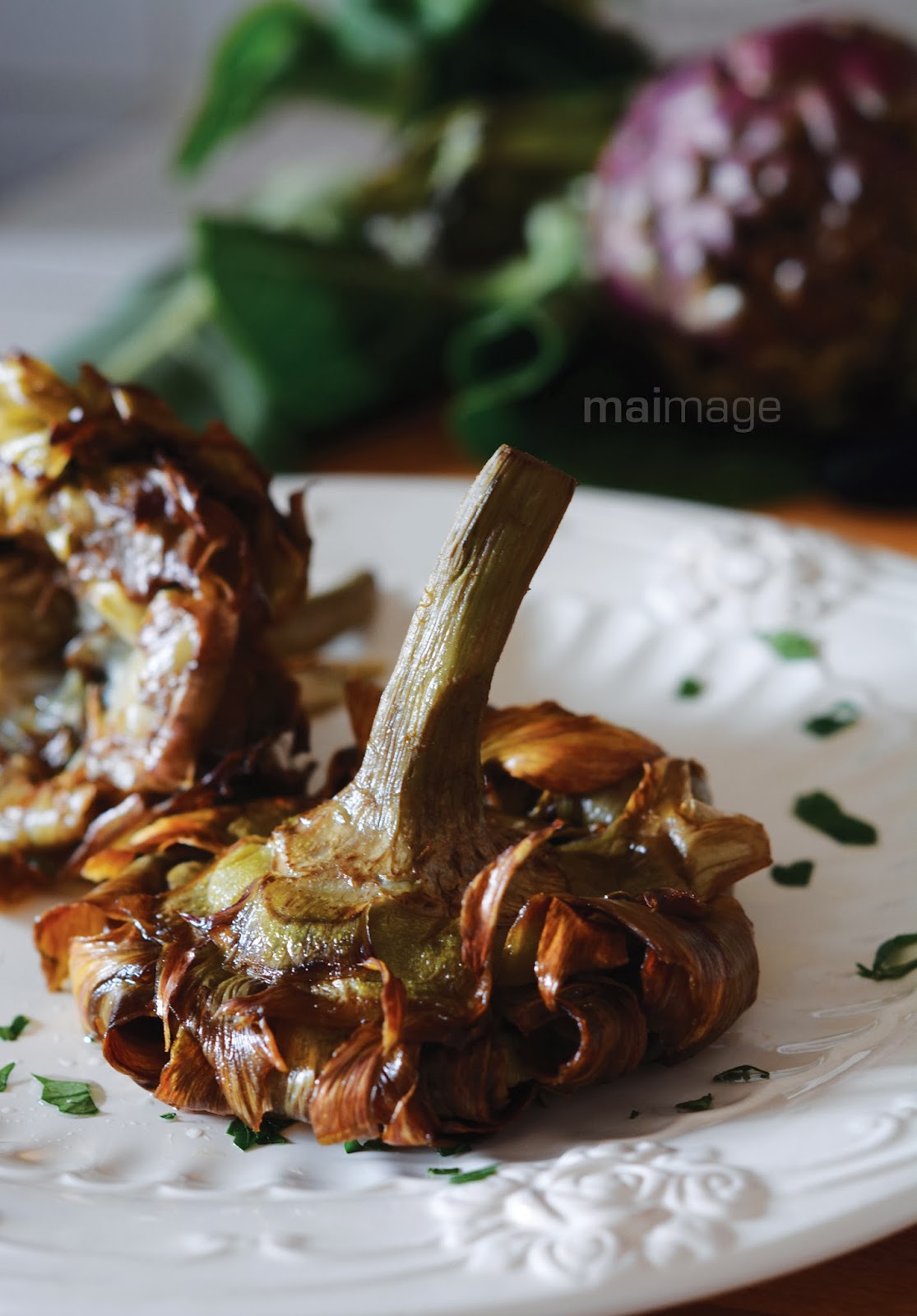 il colore della curcuma Carciofi alla GIUDEA